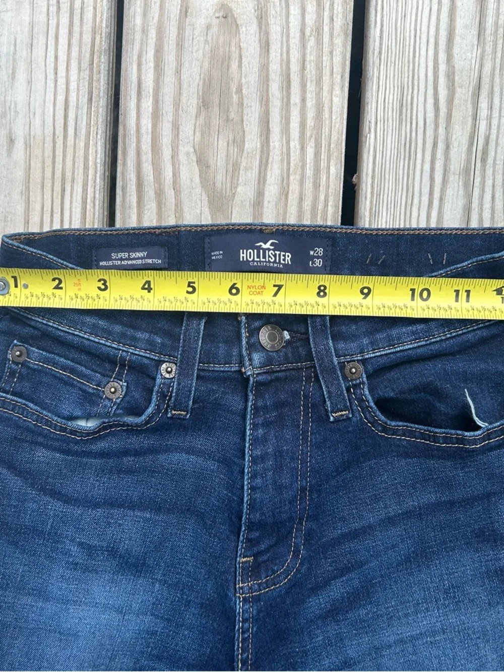 Hollister California Super Skinny Jeans dark Wash mens Blue‎ Size 28/30